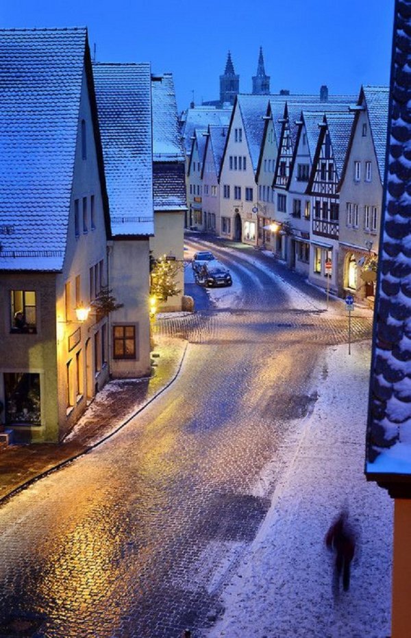 Snowy Rothenburd, Bavaria