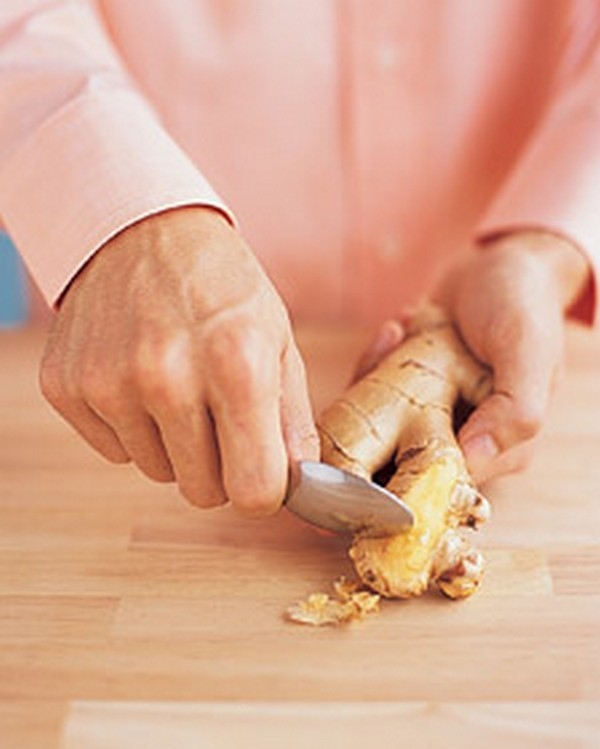 Peel Ginger with a Spoon