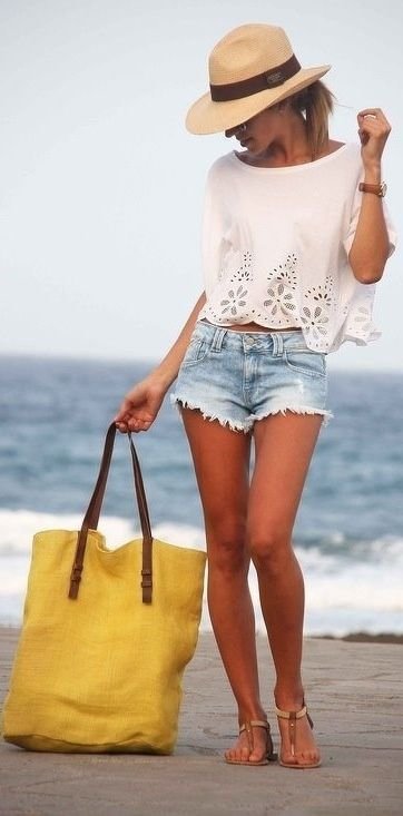 Yellow Oversized Beach Tote