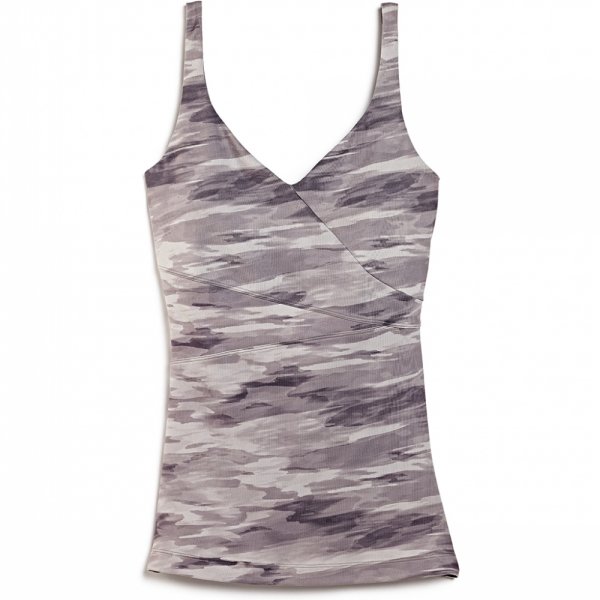 Grey Camo Workout Top