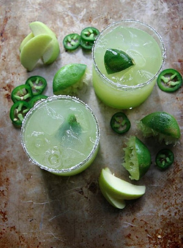 Sour Spicy Green Apple Margarita