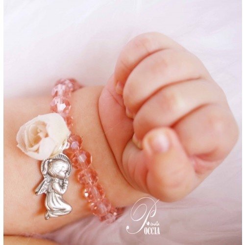 Religious Baby Girl Baptism Bracelet