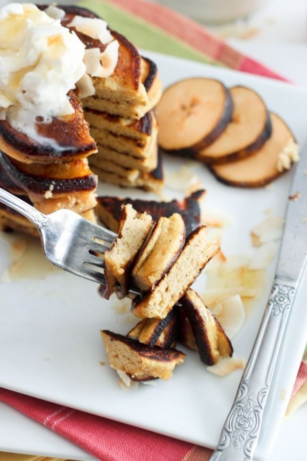 Swap out Banana Pancakes for Plantain Pancakes