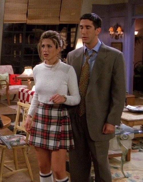 Rachel’s Crop Top and Plaid Skirt