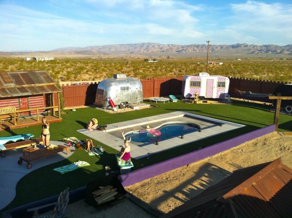 Hicksville Trailer Palace in Joshua Tree, California