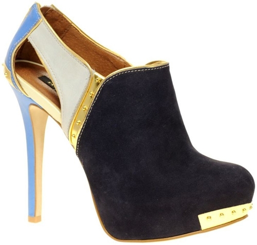 River Island Color Block Booties