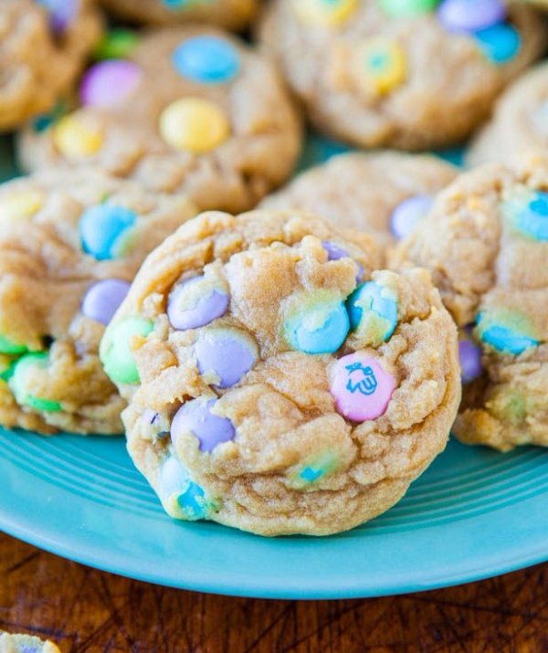 Soft and Chewy M&M Cookies