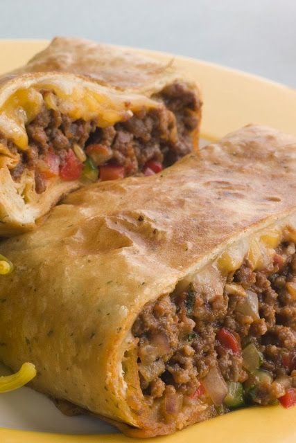 Skinny Baked Chimichangas