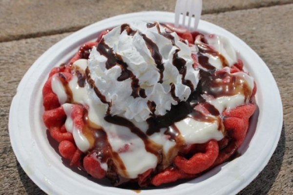 Red Velvet Funnel Cake