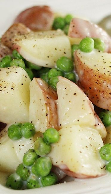 Creamy Potatoes and Peas