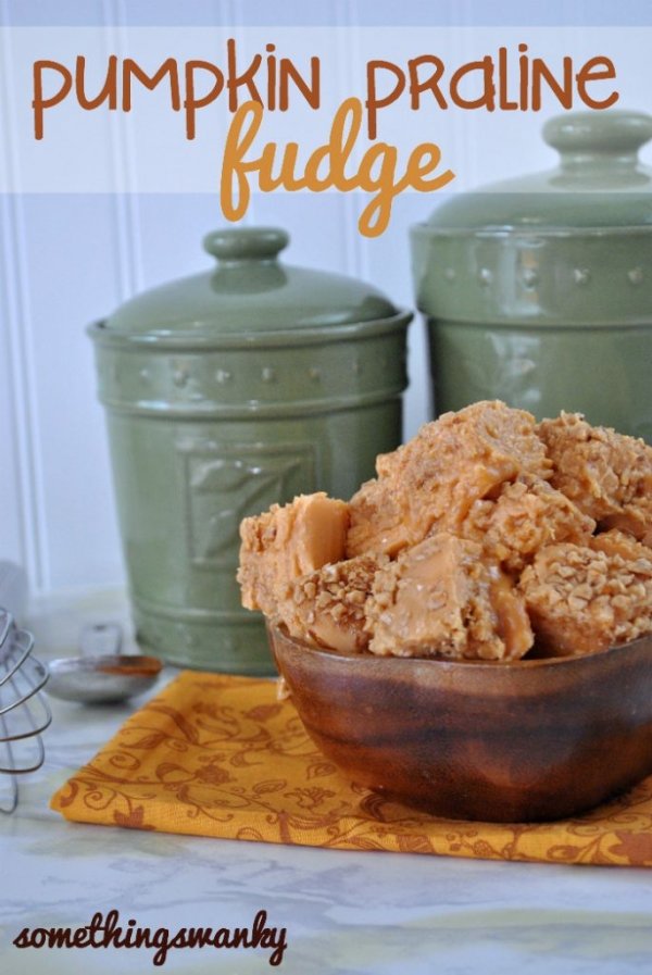 Pumpkin Praline Fudge