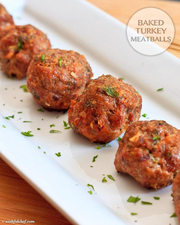 Baked Turkey Meatballs