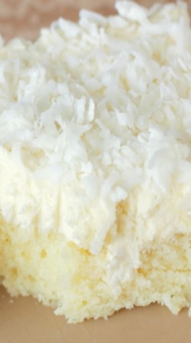 Coconut Sheet Cake with Whipped Coconut Icing