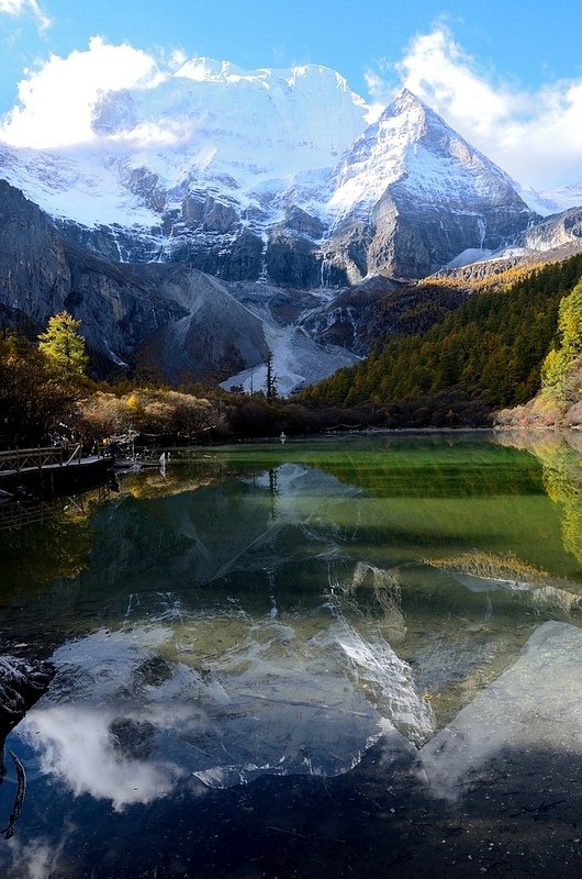 Yading Nature Reserve - a Mountain Sanctuary and Major Tibetan Pilgrimage Site, Sichuan, China