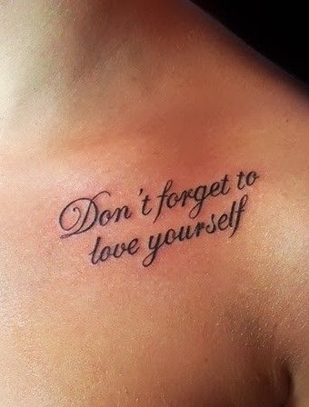 Don't Forget to Love Yourself