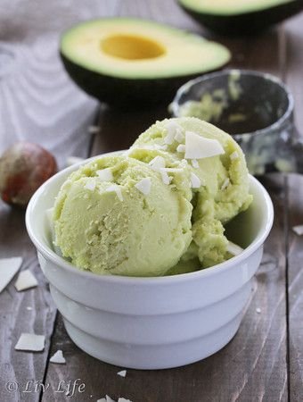 Coconut Avocado Frozen Yogurt