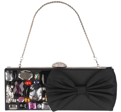 Rectangular Jeweled Clutch