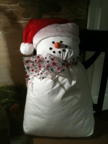 Pillow Snowman