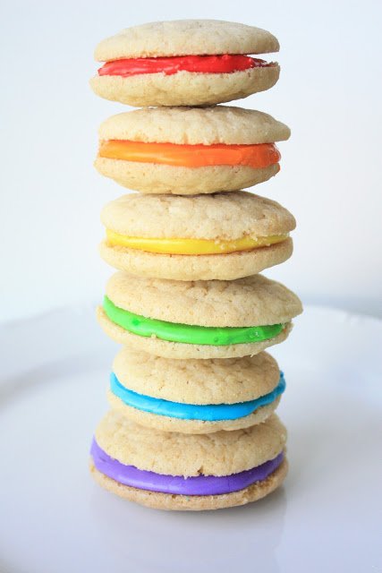 Double Vanilla Delight Rainbow Cookies