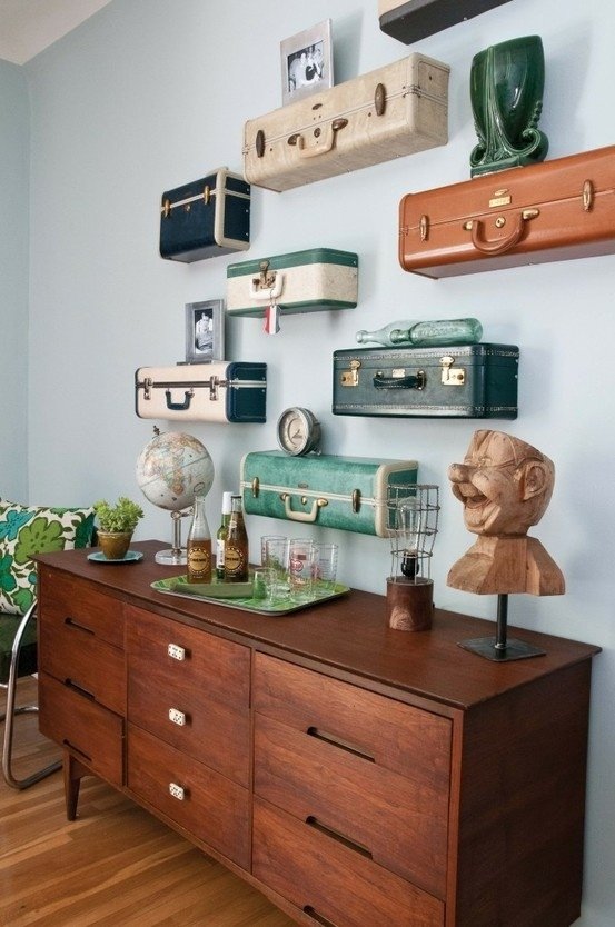 Suitcase Shelves