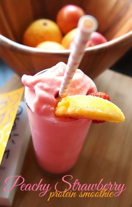 Peach Strawberry Smoothie