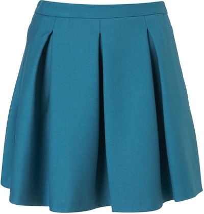 Topshop Pleated Skater Skirt