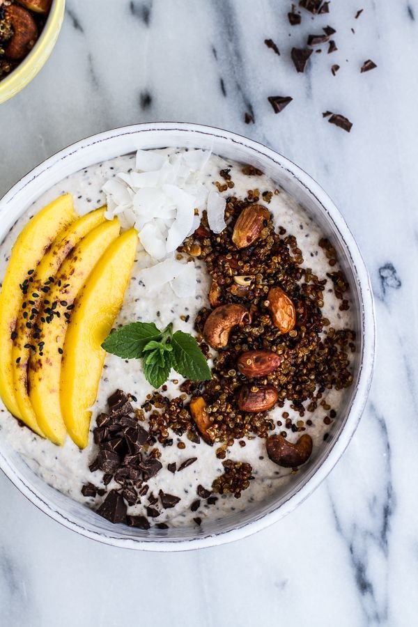 Coconut Banana Oats Smoothie Bowl