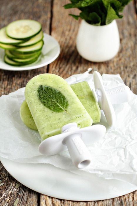 Cucumber Mint Margarita Pops