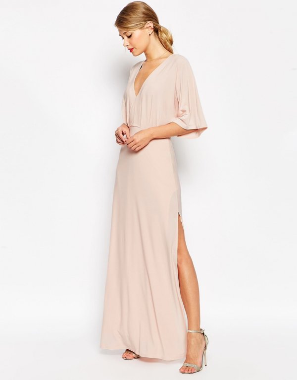 ASOS Kimono Plunge Maxi Dress