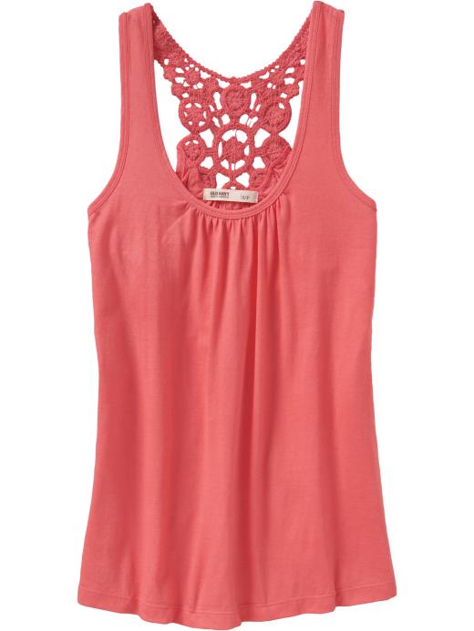 Sweet Pink Crochet Tank