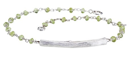 Peridot Sterling Silver Bracelet...