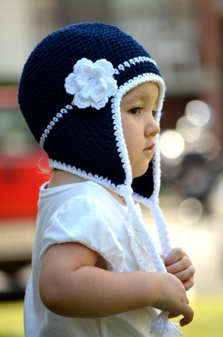 Crocheted Flower Hat...