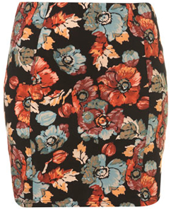 Floral Bodycon Skirt