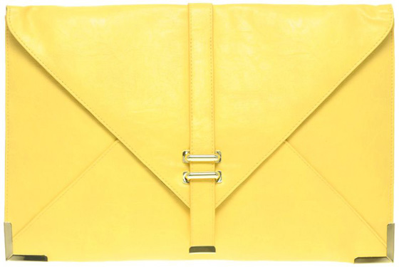 Coloured Bag - ASOS Slot through Portfolio Clutch