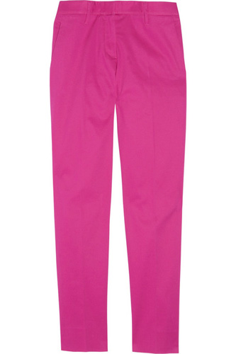 Miu Miu Stretch-Cotton Cropped Pants