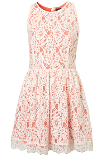 Topshop Lace Racer Dress