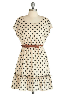 Modcloth Haute Dotty Dress