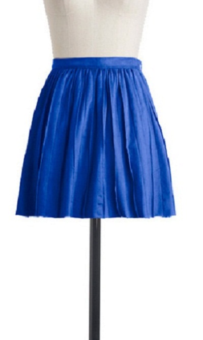 Blue Pleated Skirt...