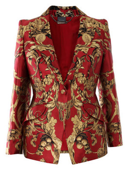 Alexander Mcqueen Printed Blazer