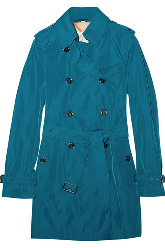 Burberry Brit Satin-Twill Trench Coat