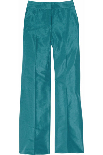 J.Crew Wide Leg Peacock Blue Pants