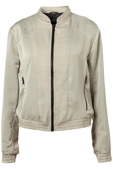 Topshop Soft Seamed Bomber Jacket