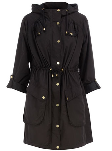 Dorothy Perkins Black Lightweight Parka