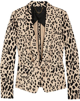 Tibi Printed Cotton-Blend Sateen Blazer