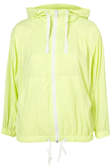 Topshop Textured Drawstring Bomber Jacket