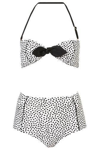 Topshop Dalmation Print Bikini