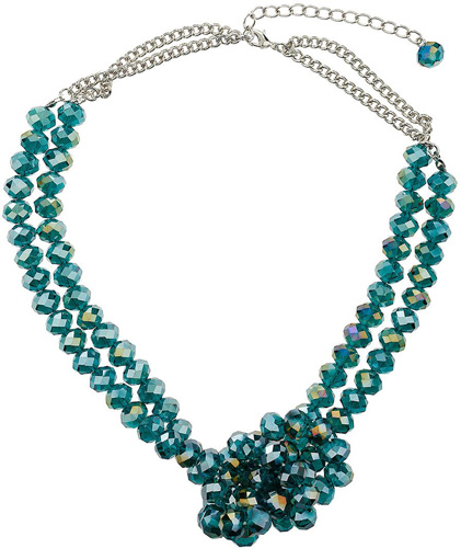 Dorothy Perkins Peacock Blue Necklace