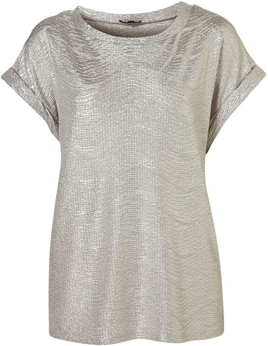 Topshop Textured Foil Tee