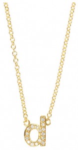 Jennifer Meyer Initial Pendant Necklace