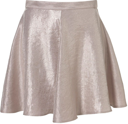 Topshop Shimmer Skater Skirt